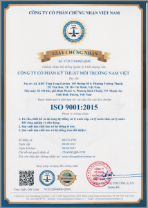 Công ty cổ phần Kỹ thuật Môi trường Nam Việt ISO 9001